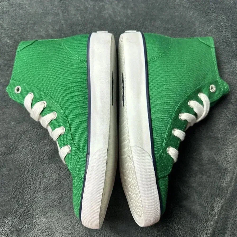 Polo Ralph Lauren Kelly Brisbane Hi 91718 Kids Sneaker Green Size 1 New